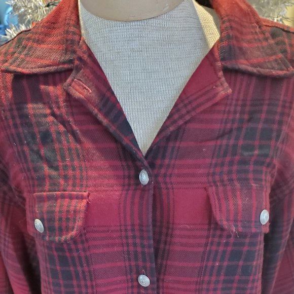 Vintage, wool, plaid western shacket - Picture 2 of 8